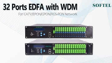 1550nm High-power 32 Ports EDFA with WDM | CATV Fiber Optic Amplifiers for EPON/GPON/XGS-PON