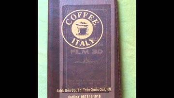 Cung cấp bìa da menu Nhà hàng, in ấn quyển menu theo yêu cầu