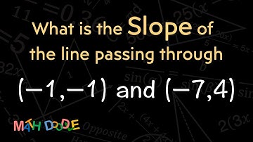 [Bite-Size Guide] Finding Slope of Line Through (–1, –1) and (–7, 4) Using Graph or Slope Formula