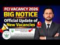 FCI Vacancy 2026 | Big Update on New Vacancies | Official Recruitment Update | FCI Recruitment 2026