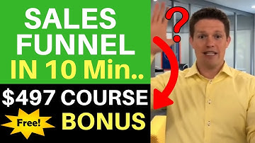 How To Create A Sales Funnel in 10 Minutes + Free Course ($497 Value) | Best Software Review