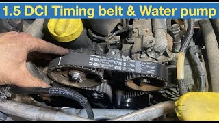 1.5 DCI Timing belt & water pump replacement K9K