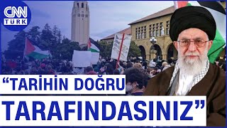 Hamaney'den, Abd'deki Filistin Eylemcilerine Destek! 