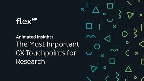Animated Insights: The Most Important CX Touchpoints for Research