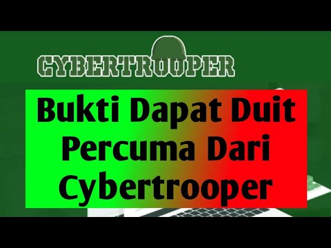 Bukti Dapat Duit Percuma Dari Cybertrooper