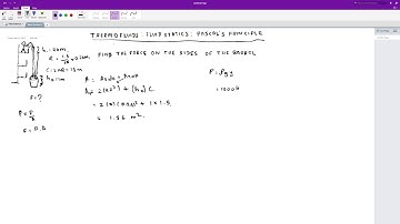 Physics (Thermo Fluids) -  Fluid Statics   Pascal