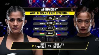 Ritu Phogat Vs Jenelyn Olsim One Championship Full Fight