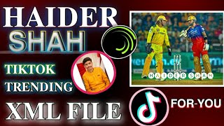 Haider Shah Trending XML file for Cricket editors | link in descriptions | with Goat Editor