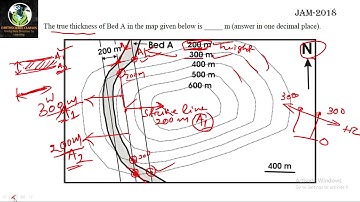 Structural Maps (JAM - NAT) #previous year questions solved #IITJAM #GSI #GEOLOGY #NAT  #STRUCTURAL