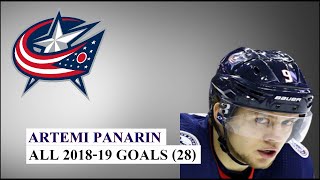 Artemi Panarin All 28 Goals Of The 2018-19 Nhl Season