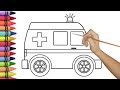 Let's Color Ambulance 🚑 ✨️ #drawing #artandcraft #art #satisfying