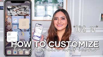 *iOS 14* how to customize iPhone home screen + app icons for free! (aesthetic winter edition)
