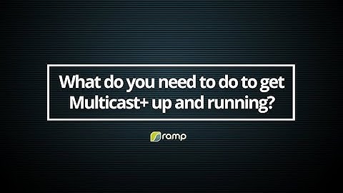 What do you need to do to get Multicast+ up and running?