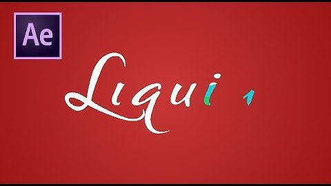 After Effects Tutorial - Liquid Text Animation in After Effects