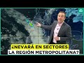 Podría caer nieve en sectores de la RM: Alerta meteorológica por sistema frontal