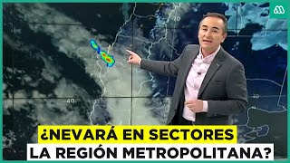 Podría caer nieve en sectores de la RM: Alerta meteorológica por sistema frontal