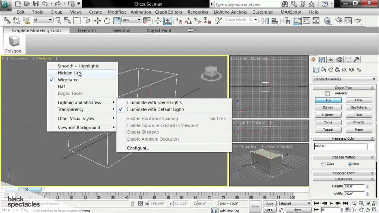 3ds Max Tutorial: Shade Mode | Black Spectacles autodesk revit