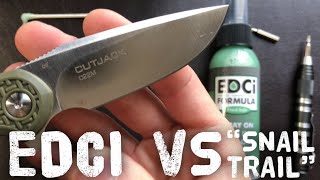 Does EDCI Rust Preventative Formula Prevent Smudges / “Snail Trail” on Pocket Knives and Tools?