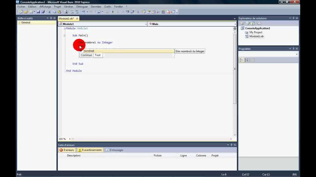 5- VB.NET - Opérations mathématiques (Partie 1) - YouTube