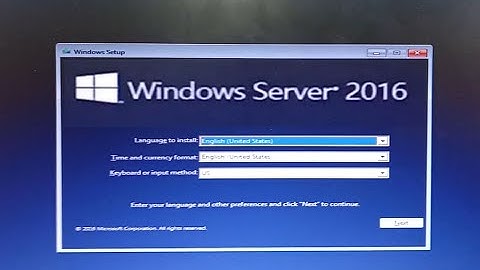 Install Windows Server 2016 on Dell EMC PowerEdge R740 Server Using Bootable USB Flash Drive