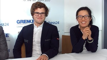 Hou Yifan Vs Magnus Carlsen GRENKE Chess Classic April 2017