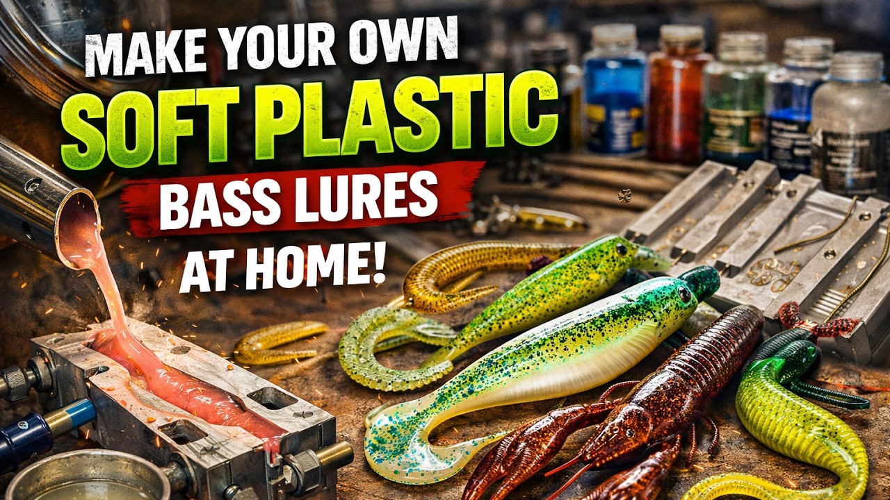 DIY Soft Plastic Bass Lures!