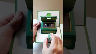 Luck Treasure Chest Gift Card Holder  Popup Card