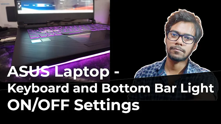 ASUS ROG Laptop RGB Lights & Bottom Lighting Zone Bar Light ON/OFF Settings | Fix Asus Light 2021