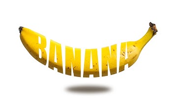 🍌 How to Create a Banana Text Effect in Canva | Fun & Easy Graphic Design Tutorial