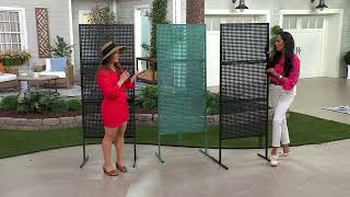 Garden Reflections Metal Privacy Screen on QVC