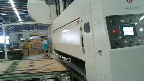 Dinglong FLEXO- TP1628 printer slotter and rotary diecutter with stacker machine.