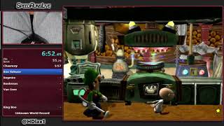 Luigi's Mansion No OOB [Sidestep] Speedrun in 1:00:22