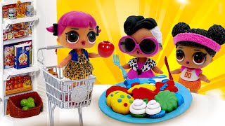 Игры для девочек – Вкусняшки для Кукол ЛОЛ! Лепим из пластилина Плей До! – Видео для детей. видео