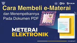 Cara Menggunakan E Meterai | Membeli dan Membubuhkan Materai Elektronik screenshot 1