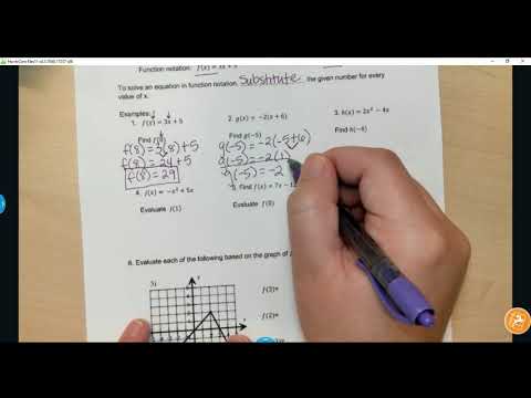 Notes Function Notation - YouTube