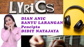 DIAN ANIC - BANYU LARANGAN || Vidio Lirik