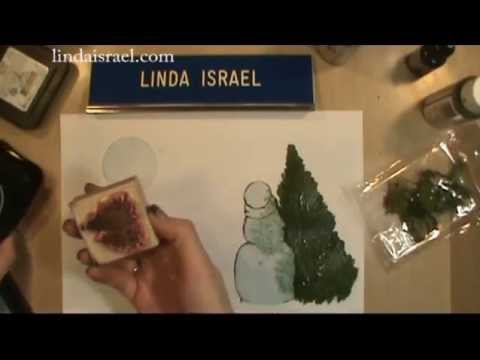 How to make a Winter scene using a Snowman stamp