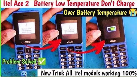 itel ace 2 Battery low temperature don