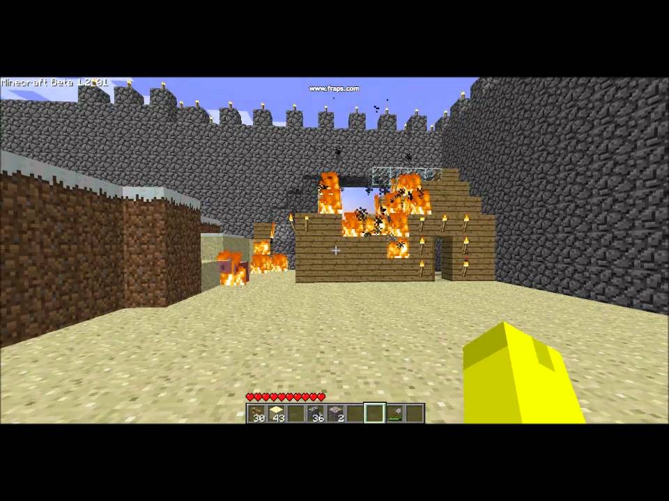 Minecraft: 1.2 House Burning FAIL! [HD] - YouTube