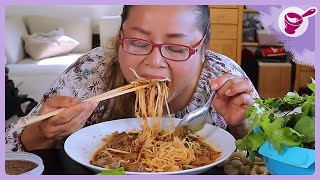 It's great even if I have to eat it alone! Stewed beef noodle soup | Yai Nang 26th August 2019