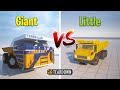 GIANT BelAZ Dump vs Little Dump Truck | Teardown
