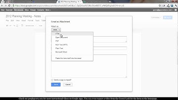 How to Email a Google Doc as an Attachment