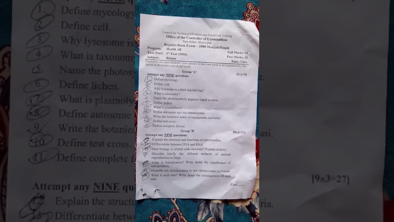 ctevt health science 2080 botany question 💉💉🗞️🗞️