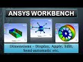 ANSYS Tutorials - Dimensions, Apply, Edit dimensions, Semi-automatic - 3