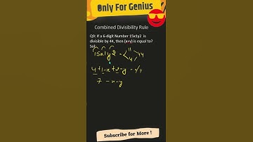 Combined divisibility rules tricks | Number system rules tricks #mathtricks #math #numbersystem