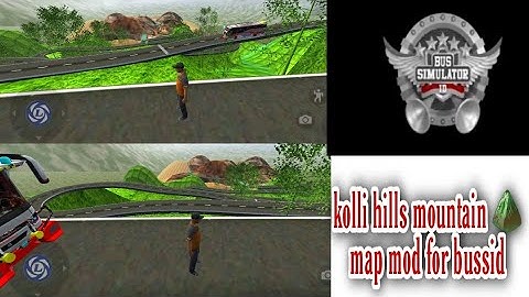 kolli hills mountain map mod for bussid v3.6.1/new map mod for bus simulator Indonesia _ gamplay