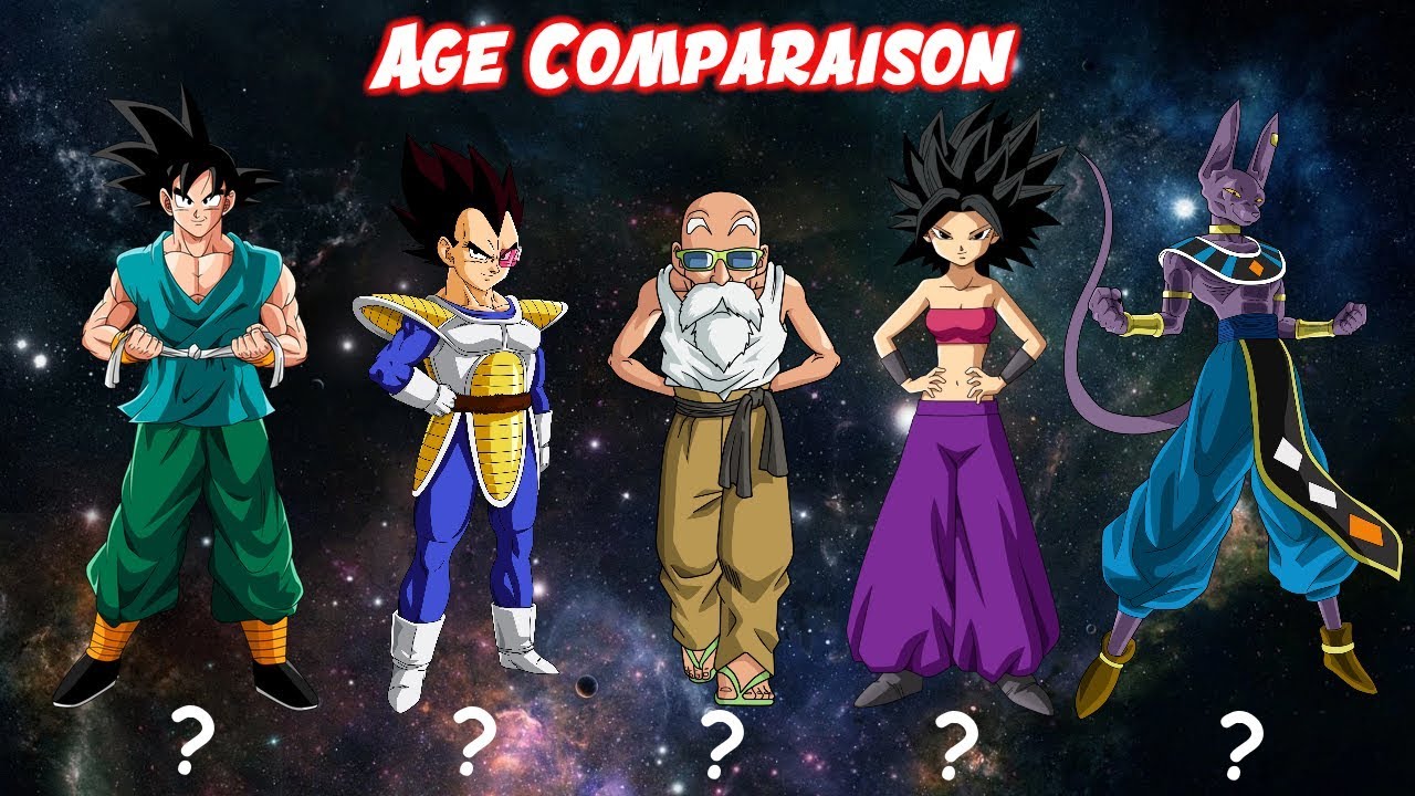 Dragon Ball All Characters Age Comparaison All Sagas Youtube