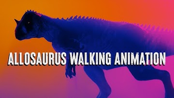 Allosaurus Walking Animation - Blender