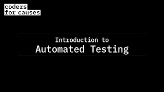 Automated Testing Workshop | Summer Projects 2022