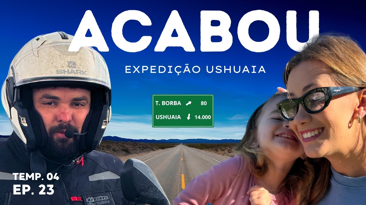 A última FRONTEIRA! ACABOU A EXPEDIÇÃO USHUAIA DE MOTO! Por onde voltar? T4EP23